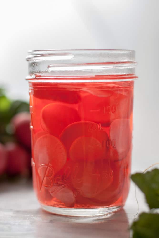 Quick Pickled Radishes - Pickled Radish Recipe- Mountain Berry Eats