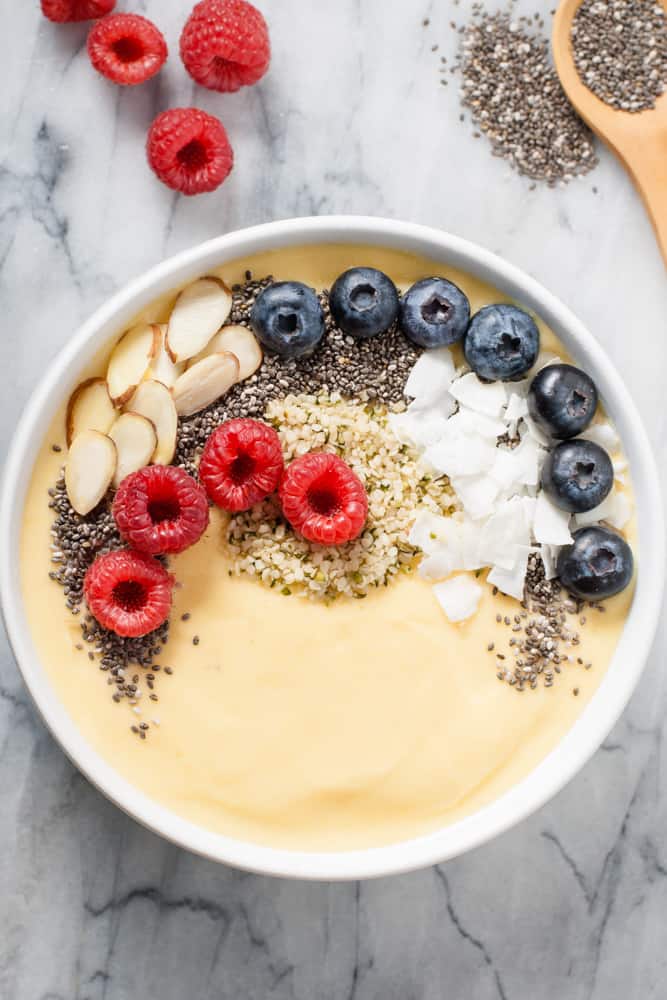 Mango Smoothie Bowl - Gluten Free-Vegetarian-Vegan