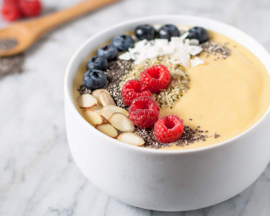 Mango Smoothie Bowl - Gluten Free-Vegetarian-Vegan