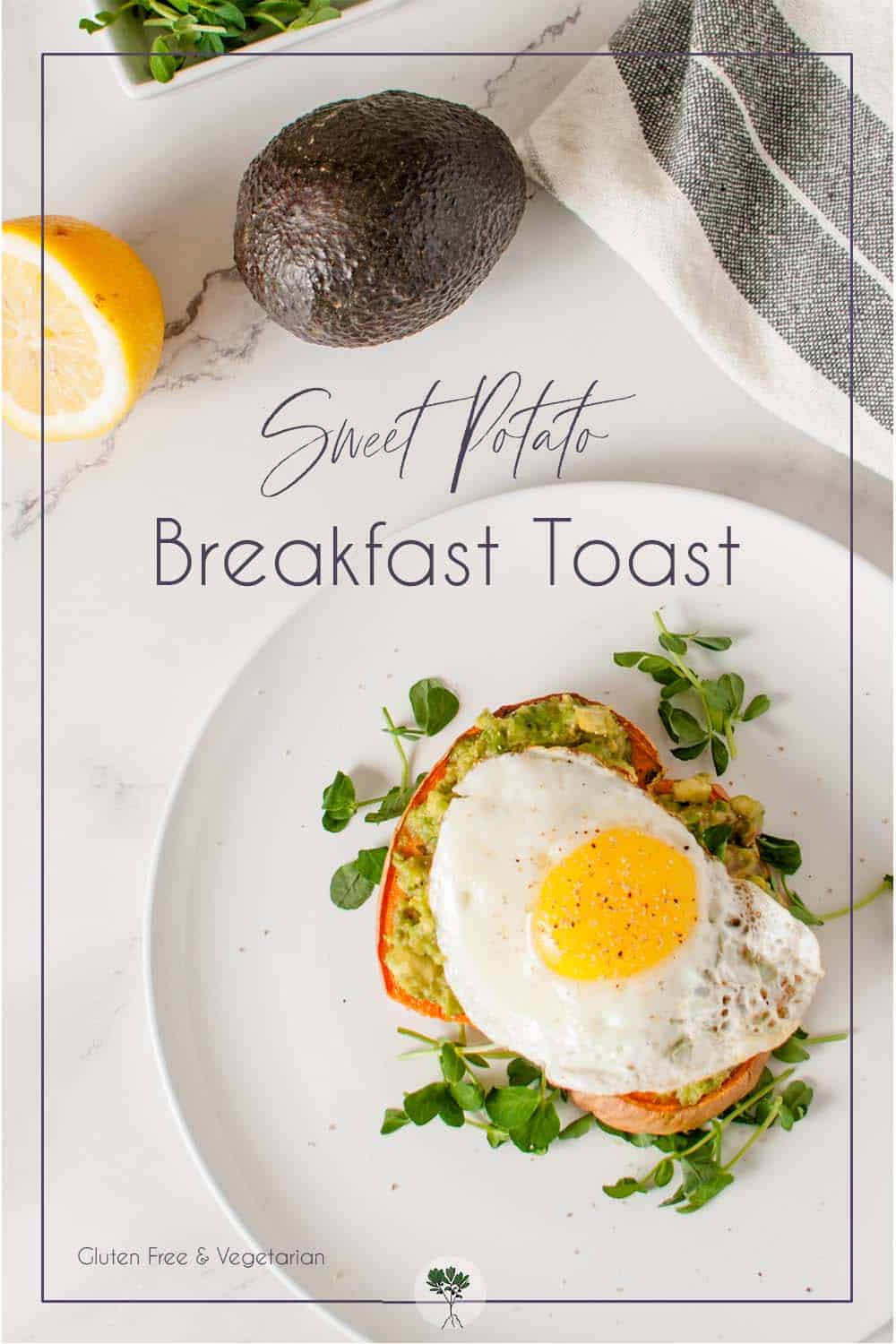 Breakfast Sweet Potato Toast - Mountain Berry Eats