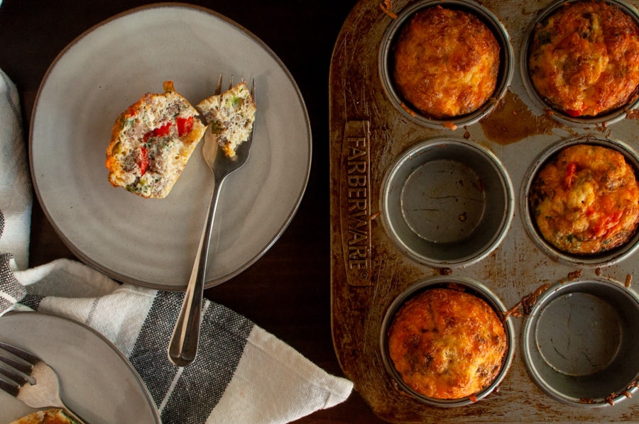 Muffin Tin Egg Bites - Quick Weekday and School Morning Breakfast!