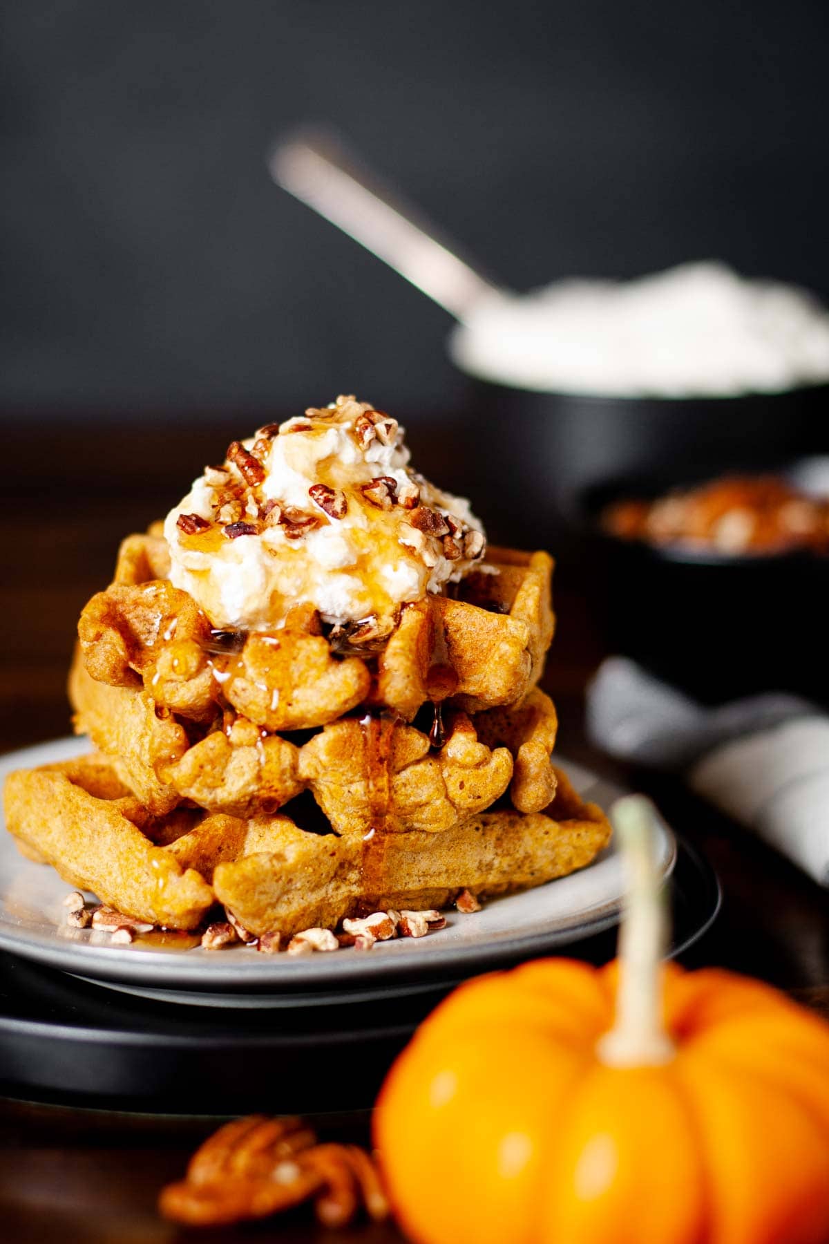 Pumpkin Belgian Waffles