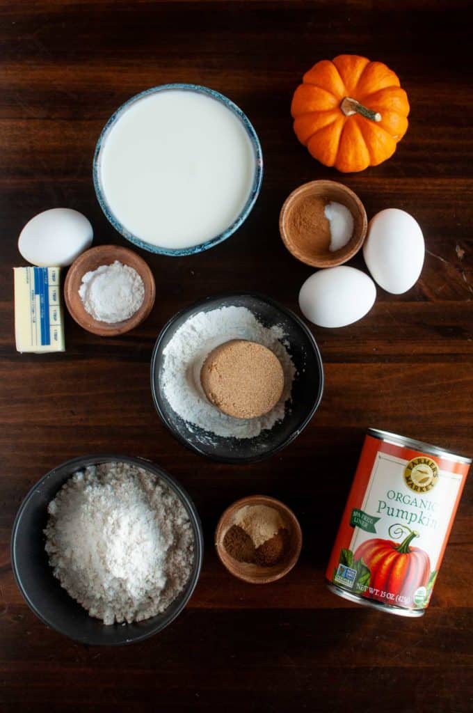 Ingredients used in pumkin belgian waffles