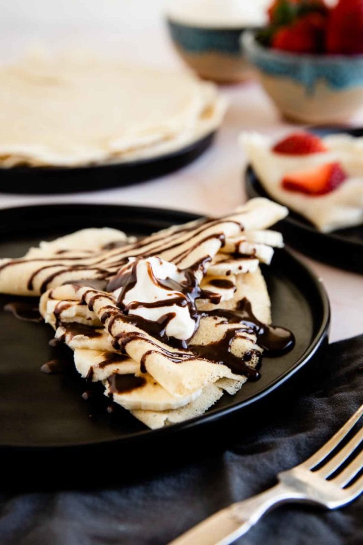 Gluten-Free Crepes (Easy Blender Recipe!) - Meaningful Eats