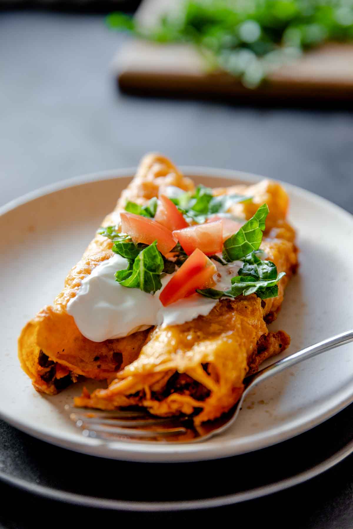 Gluten Free Chicken Enchiladas - Includes Enchilada Sauce Recipe!