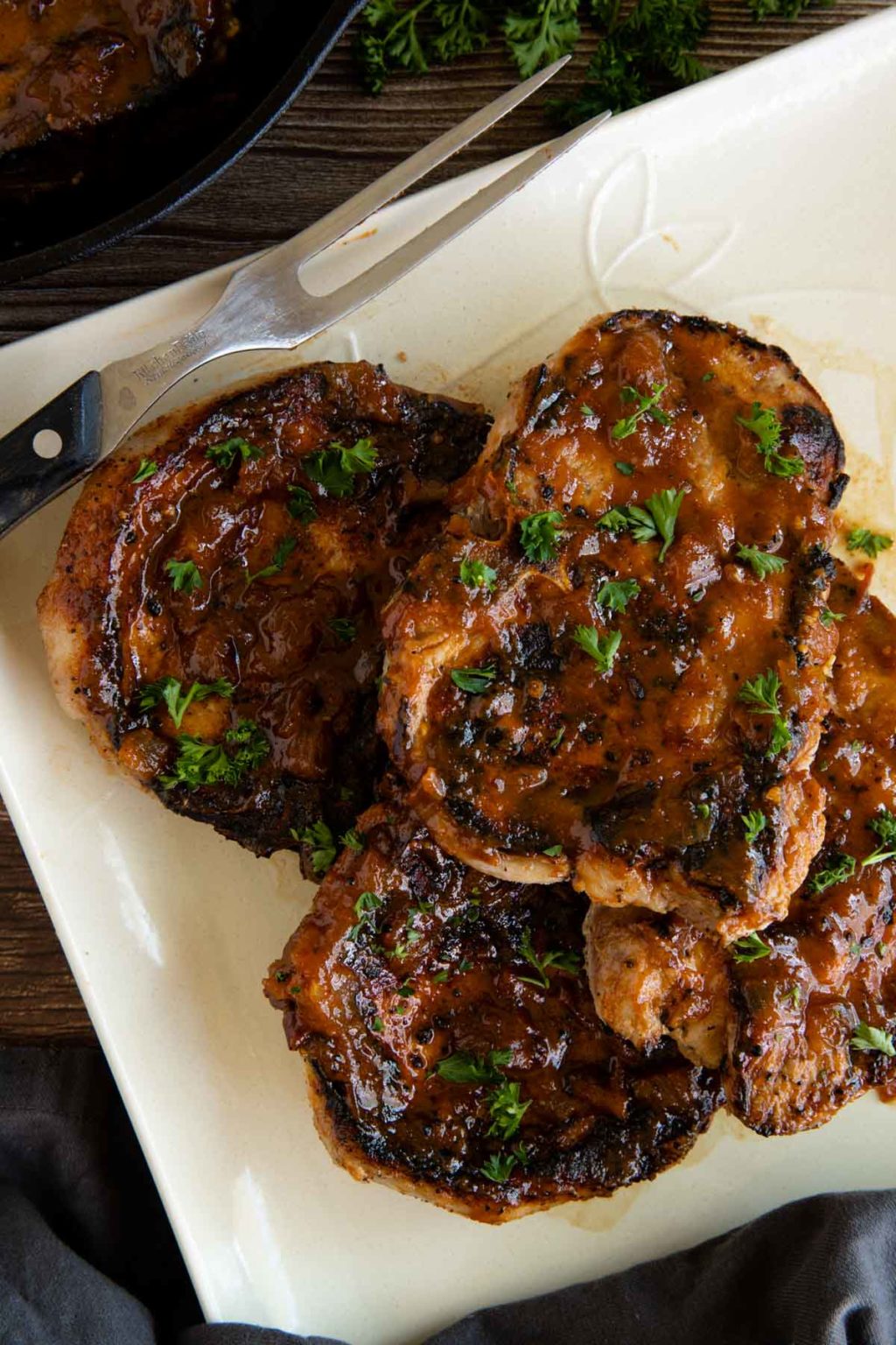 Honey BBQ Pork Chops - With Tips To Keep Your Meat From Drying Out!