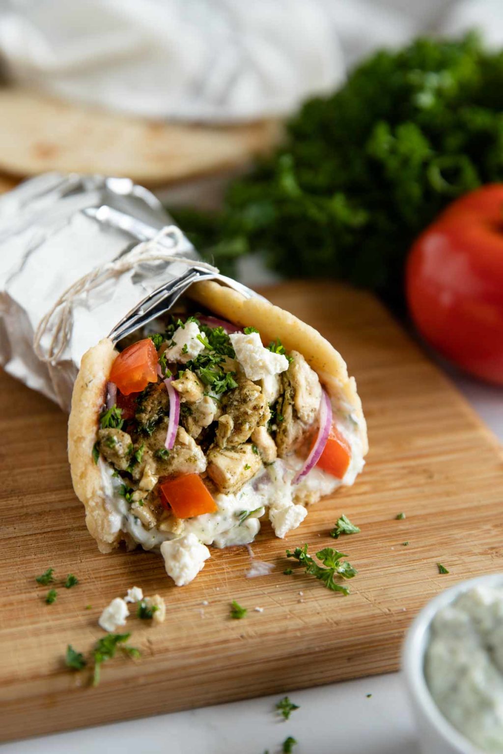 Easy Chicken Gyros - Quick Flavor Loaded Dinner!