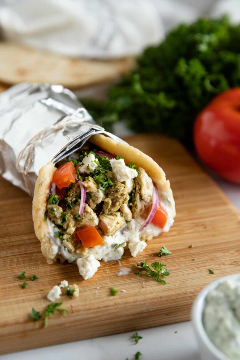 Easy Chicken Gyros - Quick Flavor Loaded Dinner!
