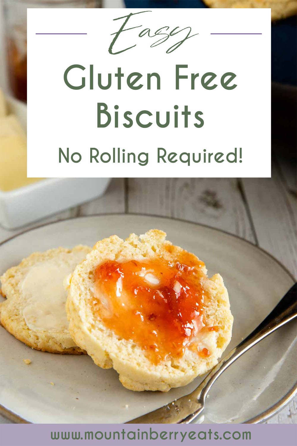 Gluten Free Baking Powder Biscuits Easy Dump and Mix recipe!