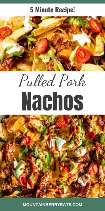 Shredded Pork Nachos - a 5 Minute Dinner and Easy Finger Food Recipe!